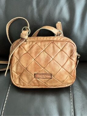 Liebeskind Vintage Tan Woven Leather Crossbody Bag